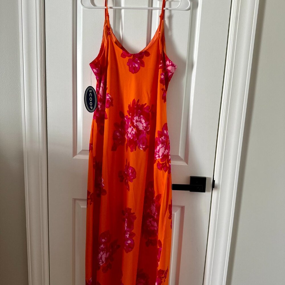 NWT Scoop satin midi slip dress - Picture 9 of 9